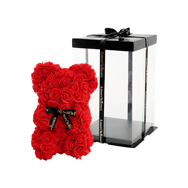 Luxury Rose Bear Gift Box 25cm